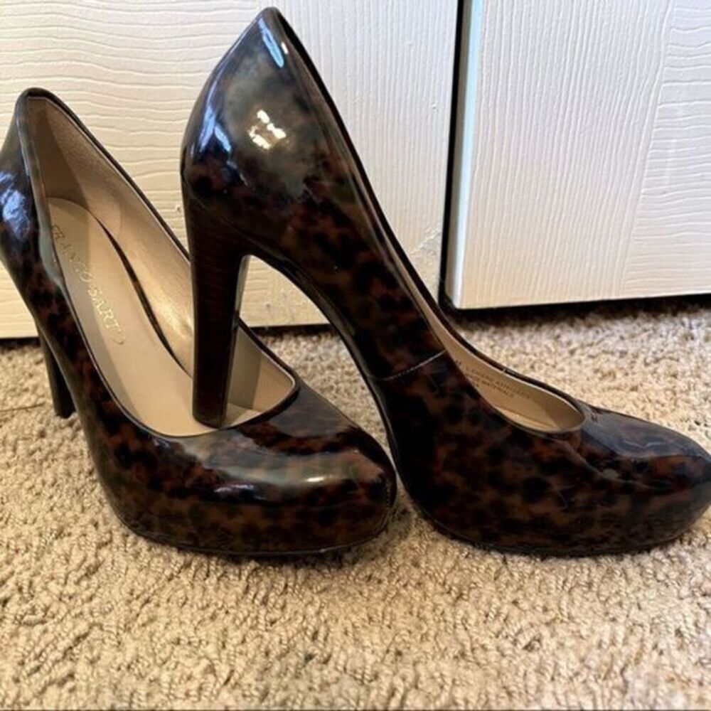 Animal Print Franco Sarto Platform Heels